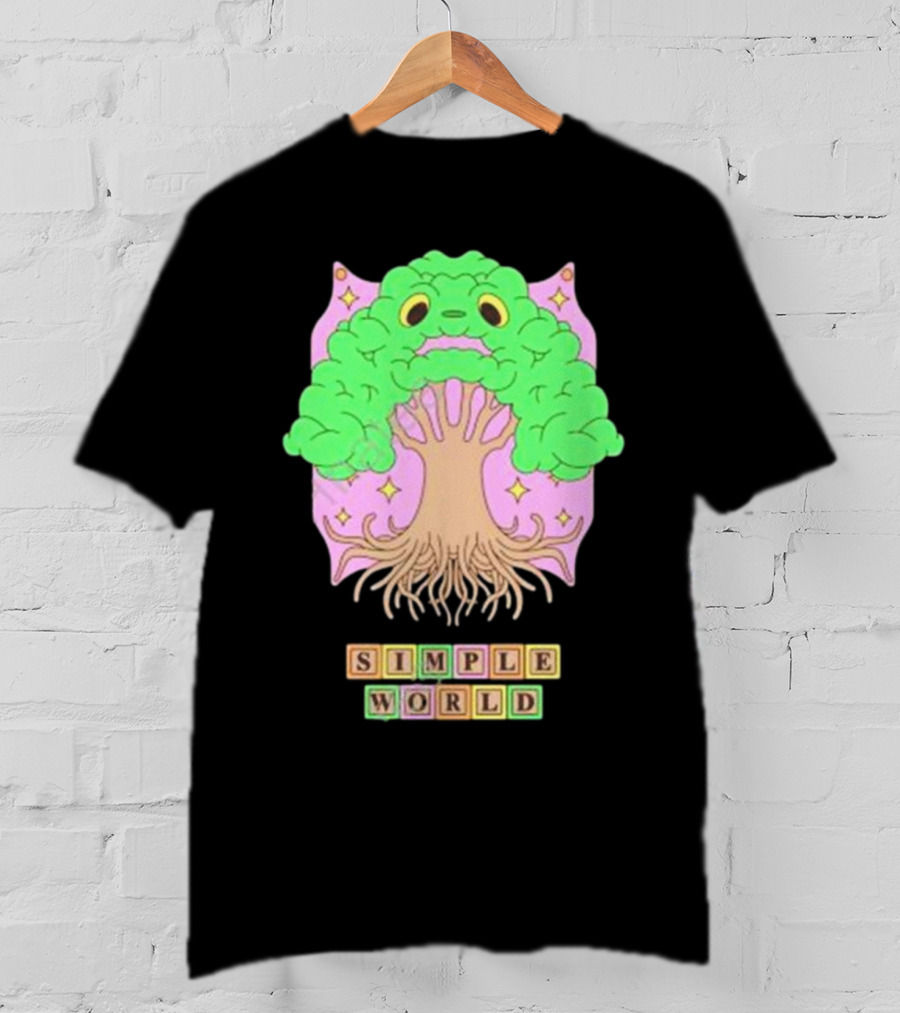 Simple World Tree Creature Fantasy Blocks T-Shirt