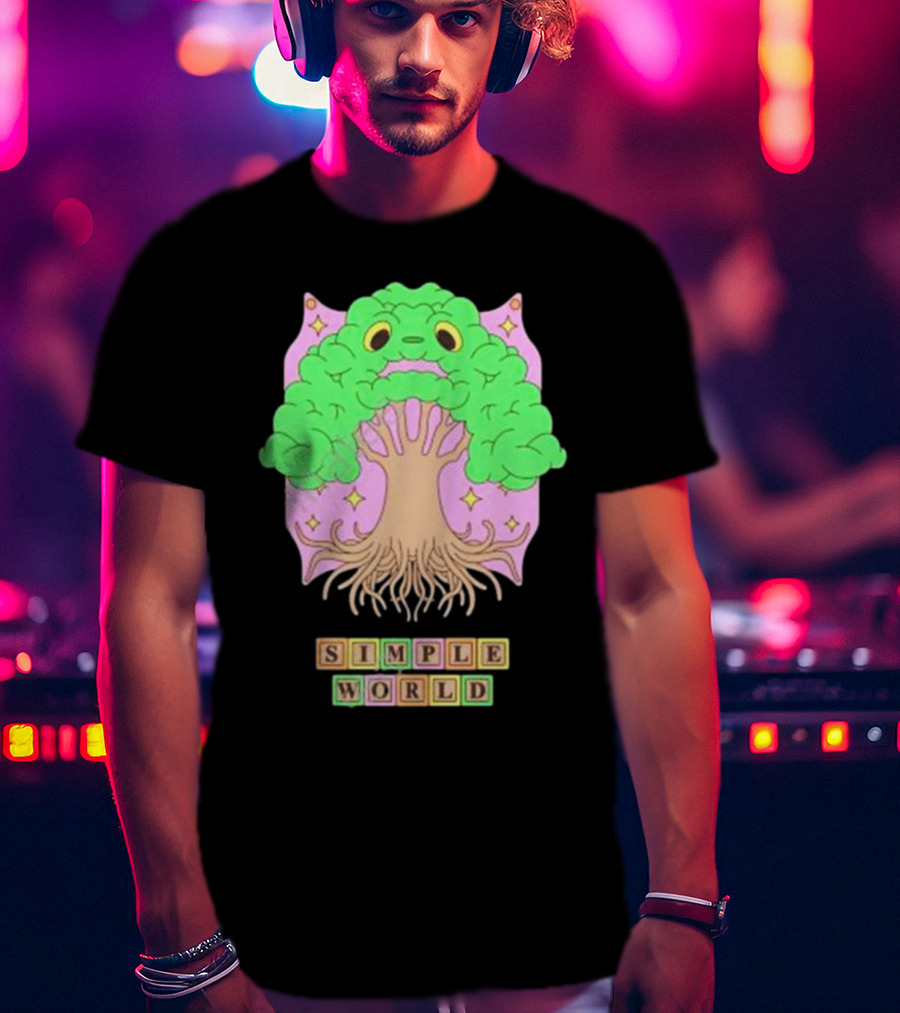 Simple World Tree Creature Fantasy Blocks T-Shirt