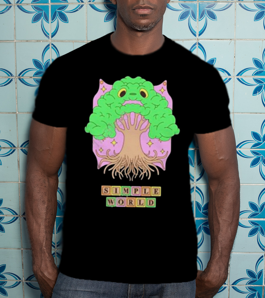 Simple World Tree Creature Fantasy Blocks T-Shirt