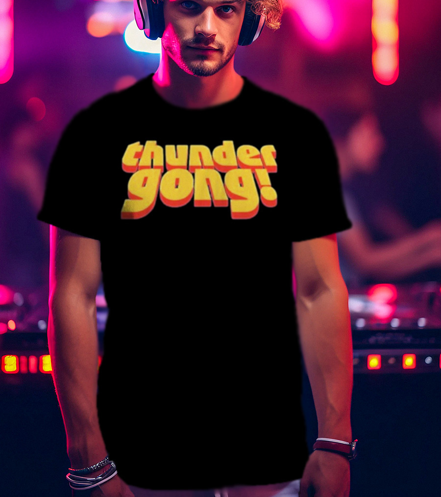 Thunder Gong 3D Retro T-Shirt