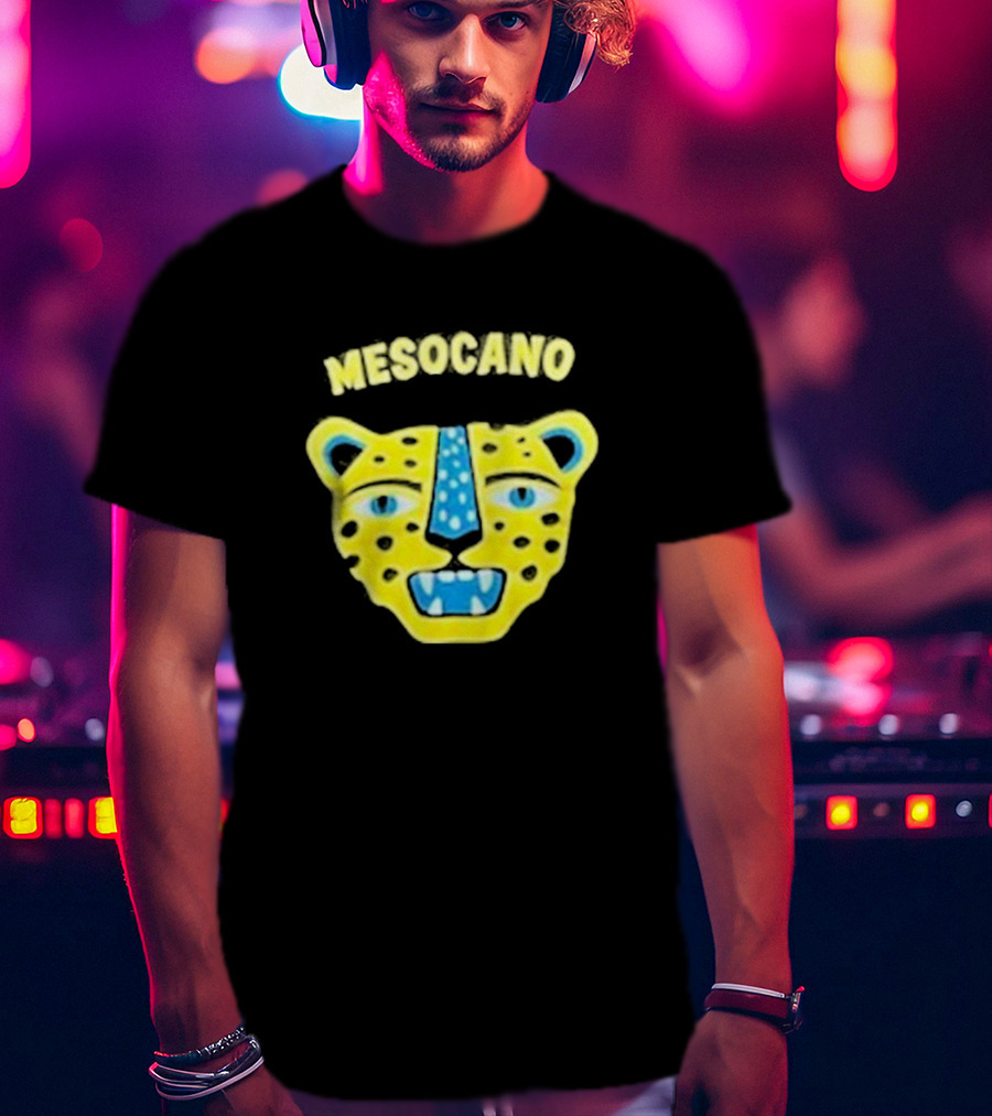 Mesocano Vibrant Jaguar Face T-Shirt