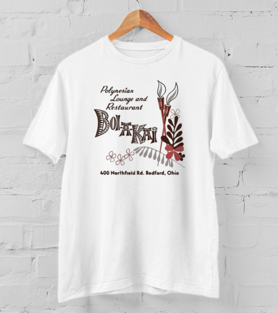 Polynesian Lounge And Restaurant Bolakai 400 Northfield Rd Bedford Ohio Exotic Floral T-Shirt