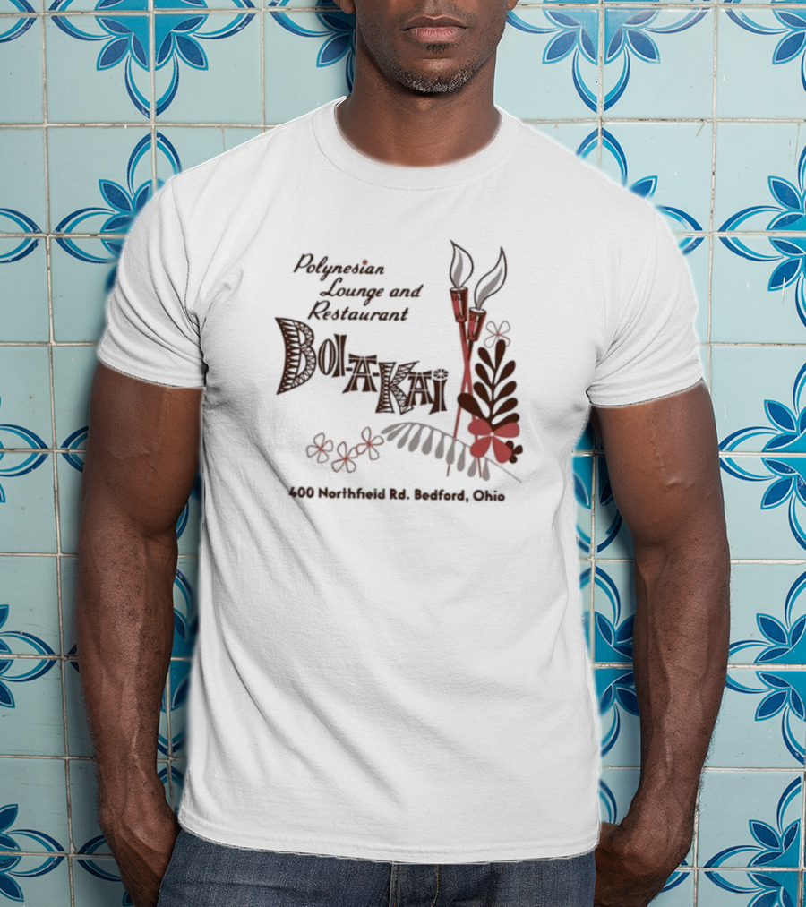 Polynesian Lounge And Restaurant Bolakai 400 Northfield Rd Bedford Ohio Exotic Floral T-Shirt