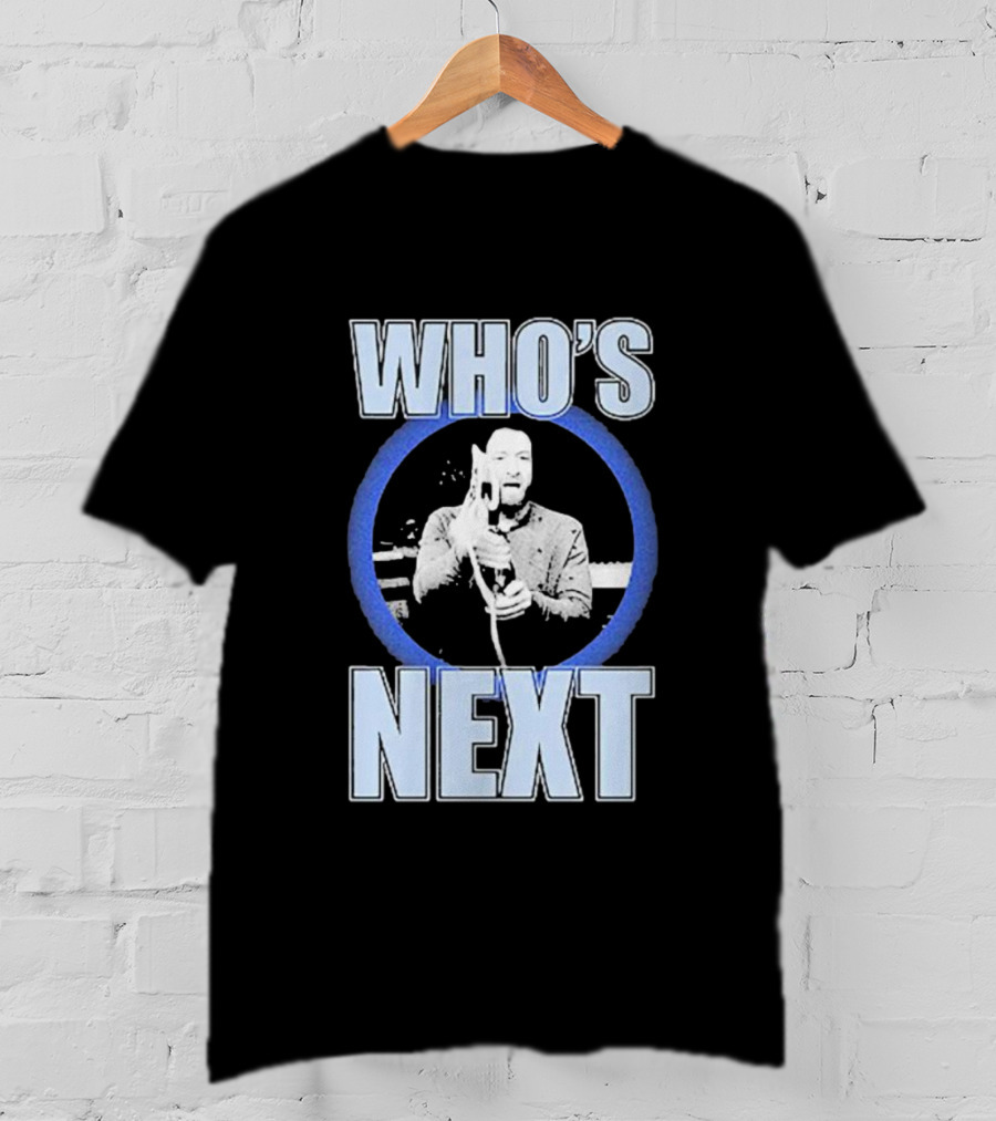 Who's Next Wrestling Interview Microphone Face-Off T-Shirt