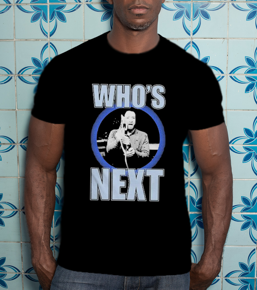 Who's Next Wrestling Interview Microphone Face-Off T-Shirt