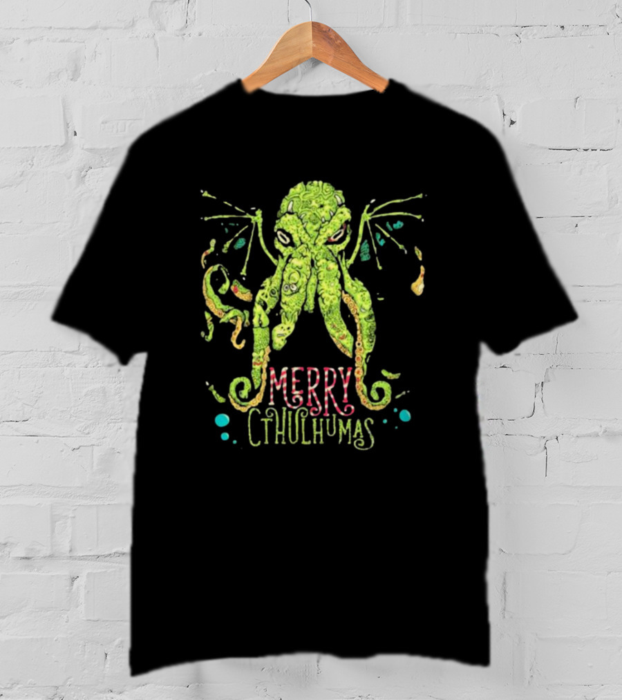 Merry Cthulhumas Christmas Cthulhu Holiday Lovecraft T-Shirt