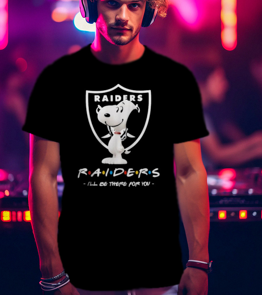 Raiders Peanuts Friends I'll Be There For You Snoopy T-Shirt