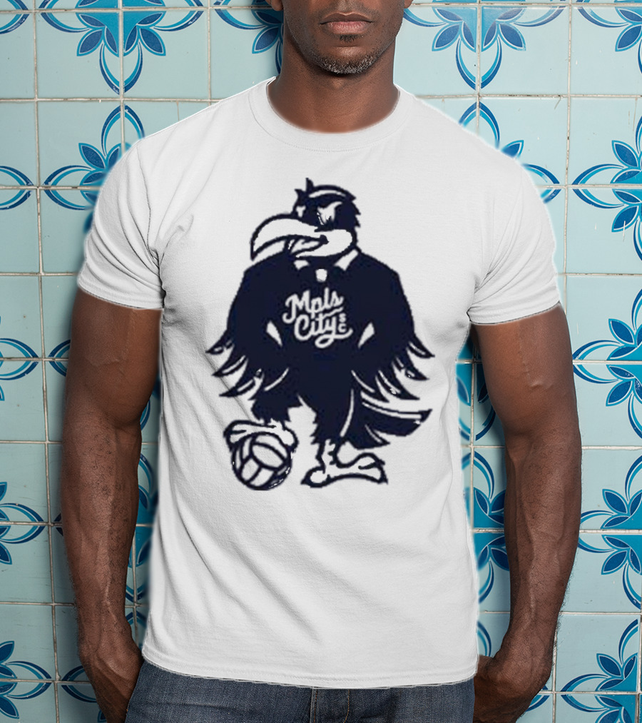 Schmitty The Crow MKE City Basketball Raven T-Shirt