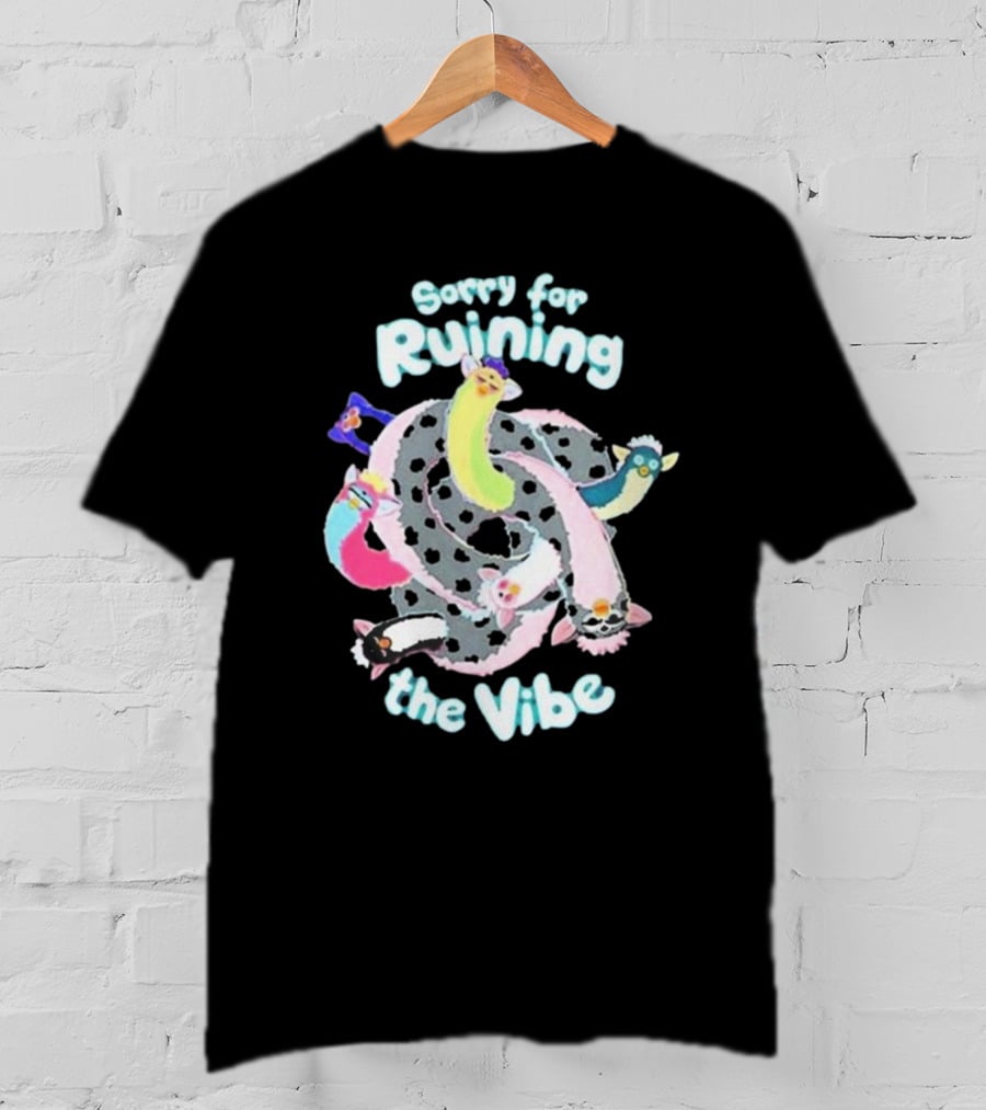 Sorry For Ruining The Vibe Pastel Ferret Spiral T-Shirt