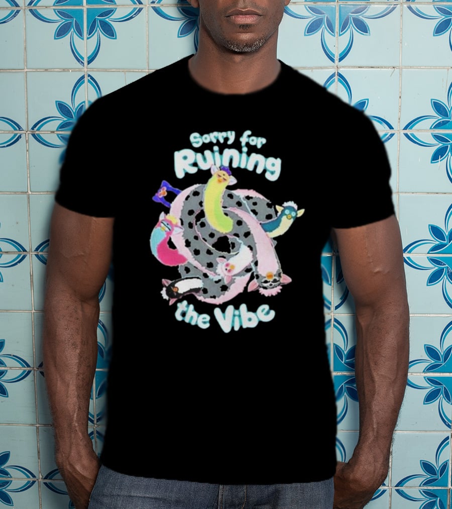 Sorry For Ruining The Vibe Pastel Ferret Spiral T-Shirt