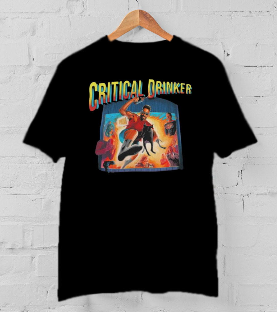 Critical Drinker Action Adventure Inspired T-Shirt