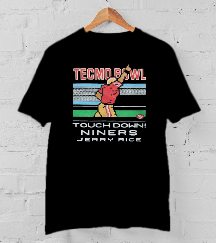 Tecmo Bowl Touchdown Niners Jerry Rice San Francisco T-Shirt