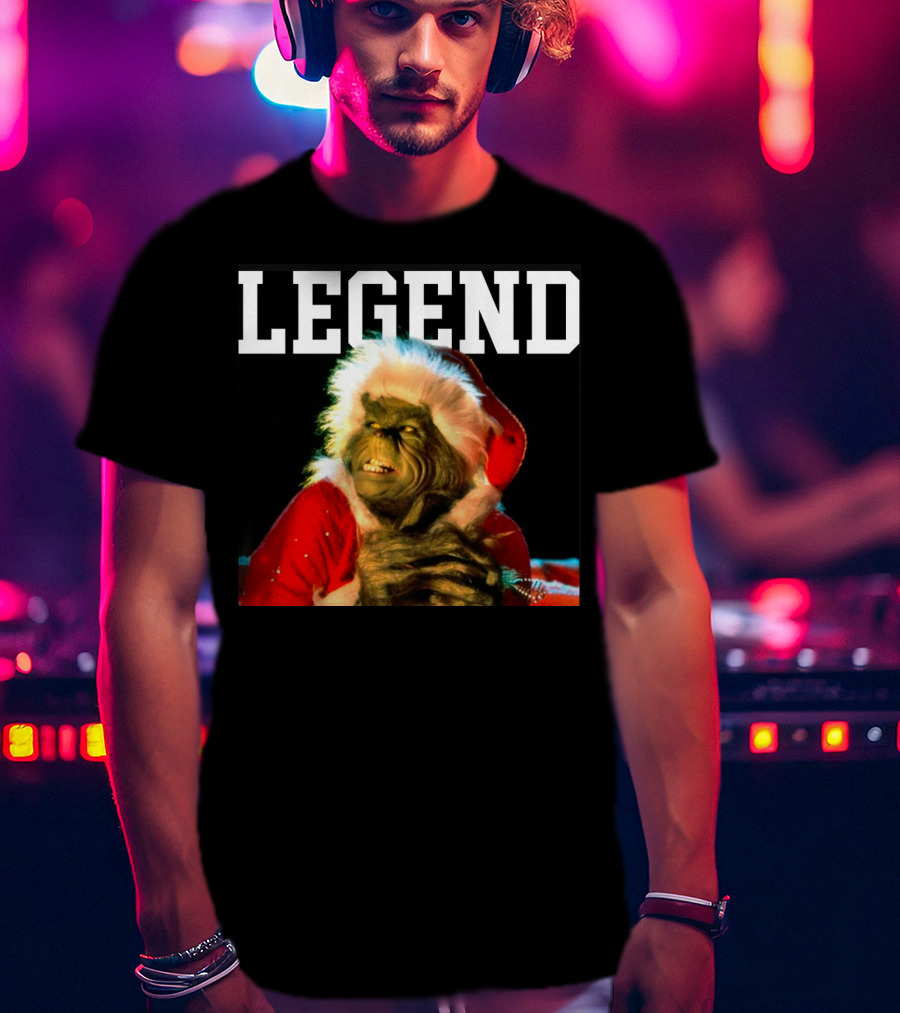 Grinch Legend Santa Christmas T-Shirt