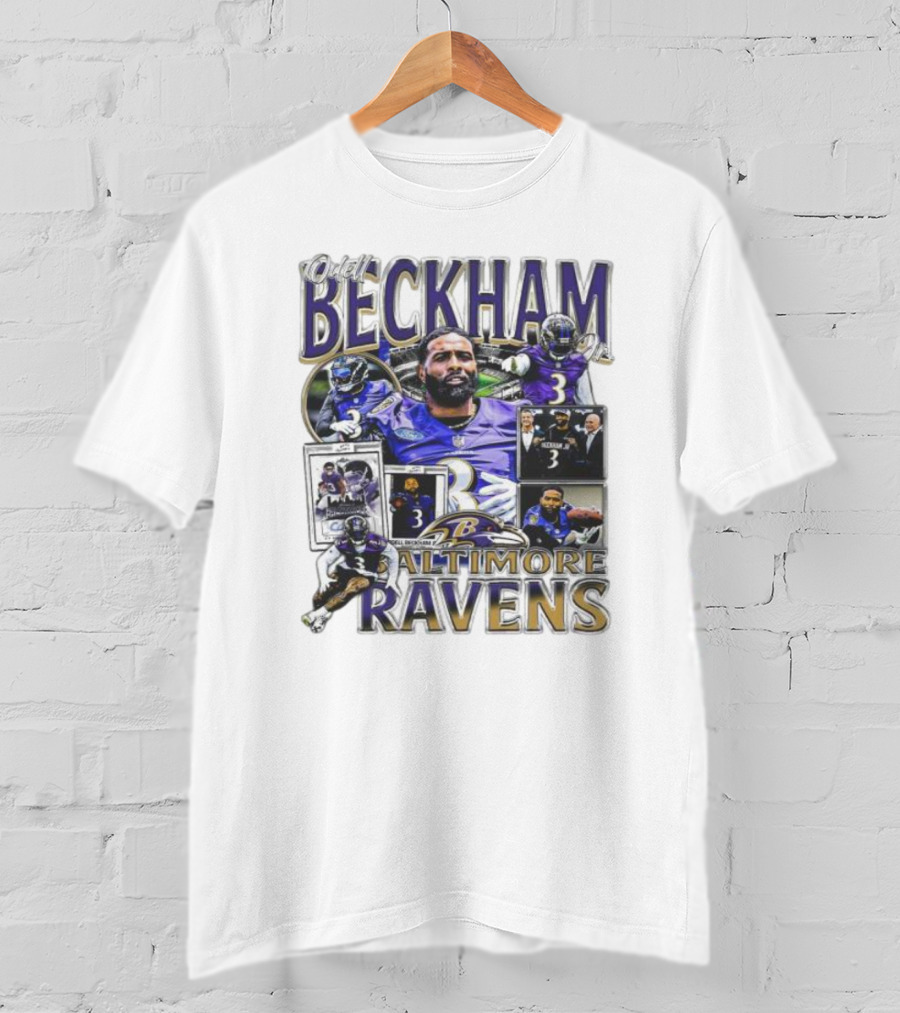 Odell Beckham Baltimore Ravens Highlight Images T-Shirt