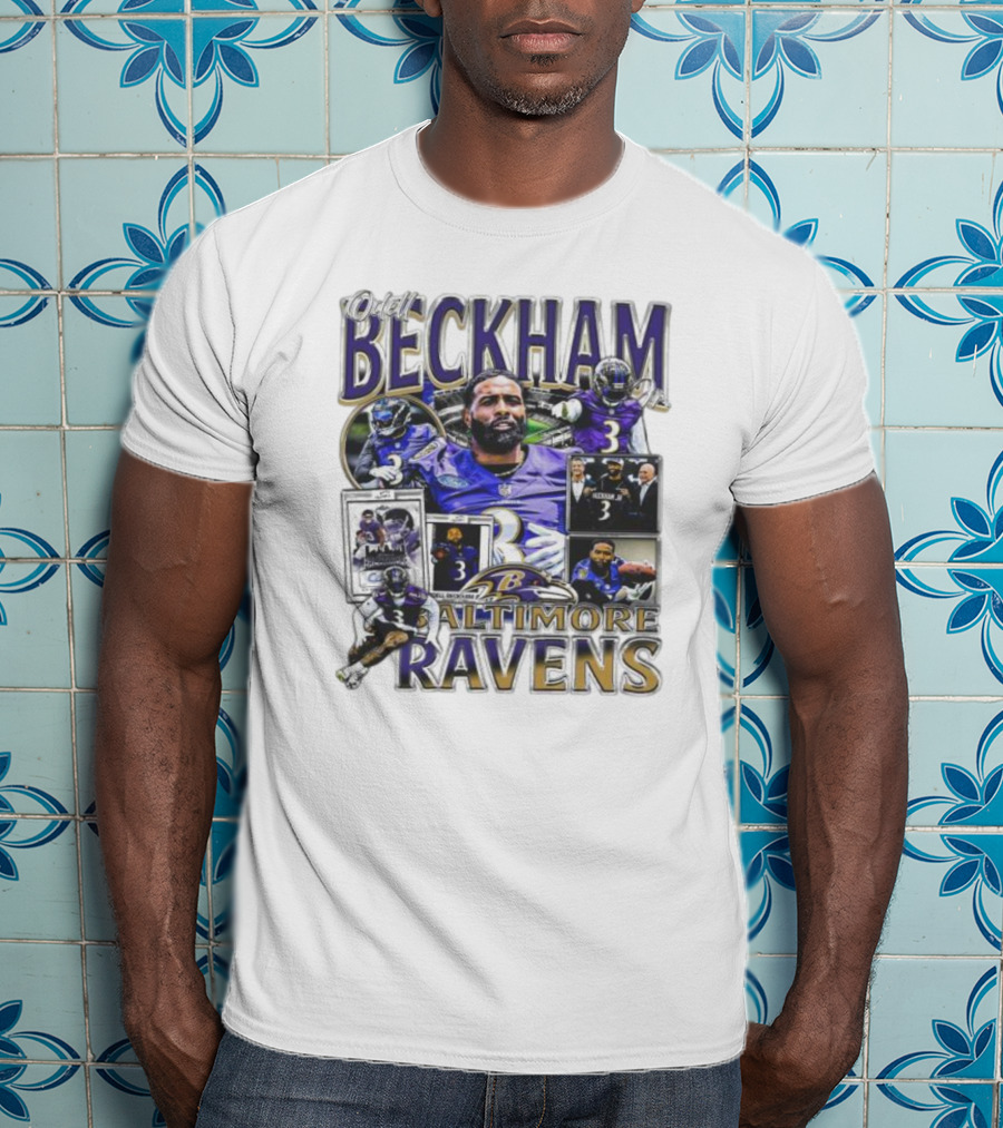 Odell Beckham Baltimore Ravens Highlight Images T-Shirt