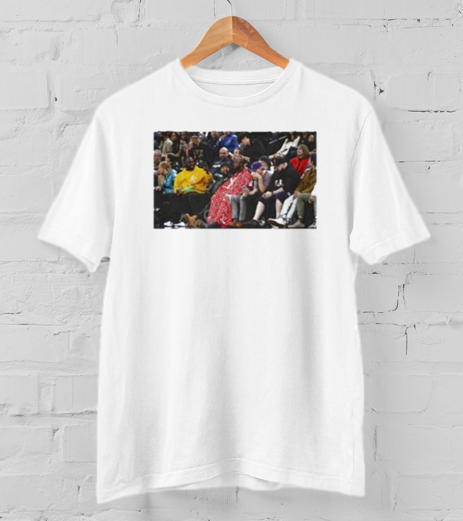 Jidion Getting A Haircut Courtside At NBA Game T-Shirt