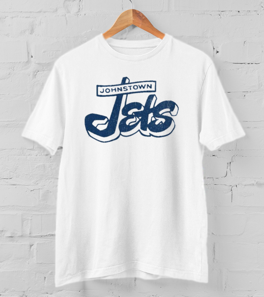Johnstown Jets Hockey 1950s Retro Script T-Shirt