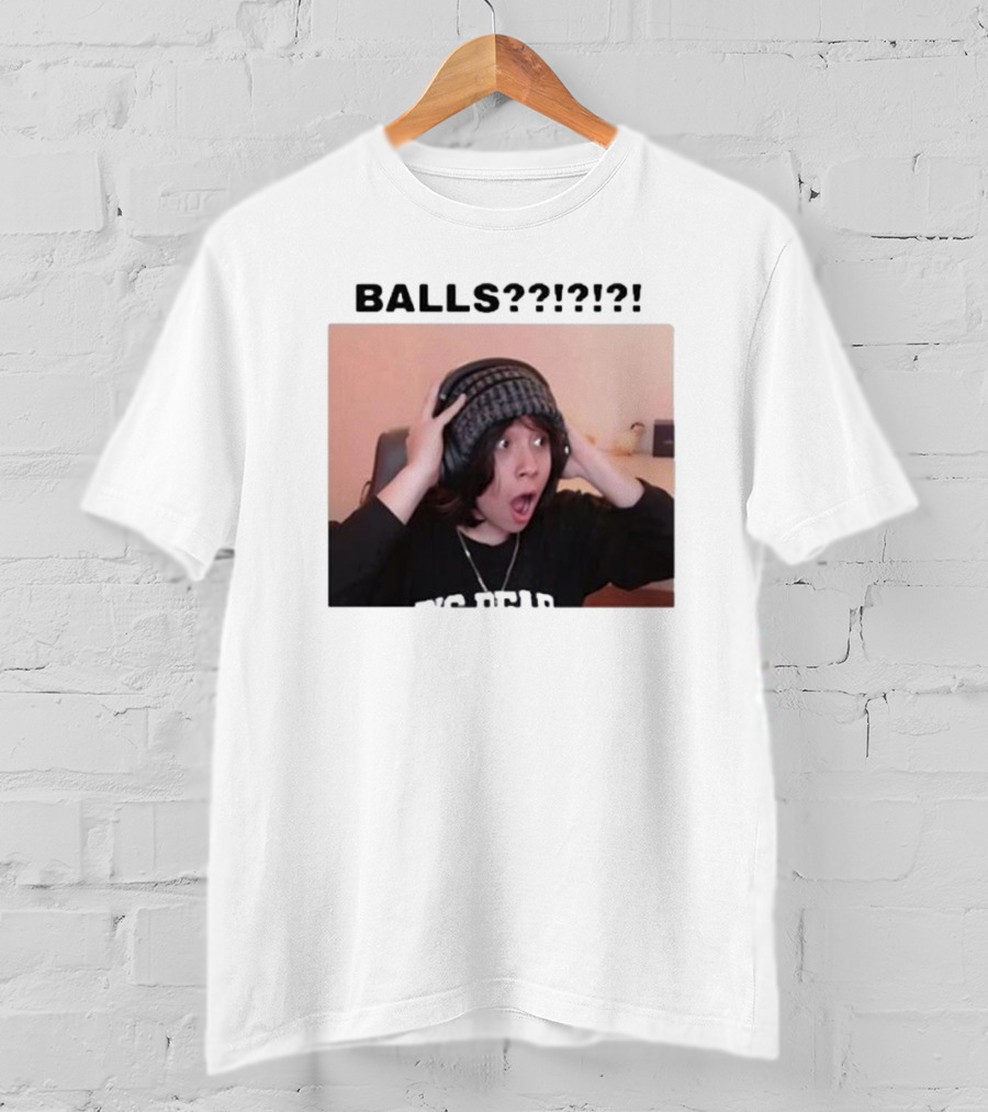 Liz Qcktycult Balls Quackity Reaction Surprise Image T-Shirt