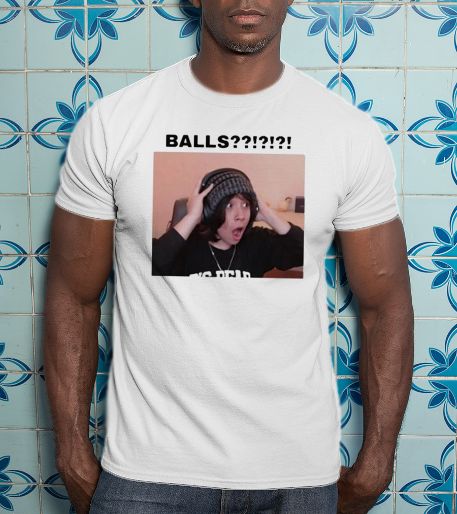Liz Qcktycult Balls Quackity Reaction Surprise Image T-Shirt