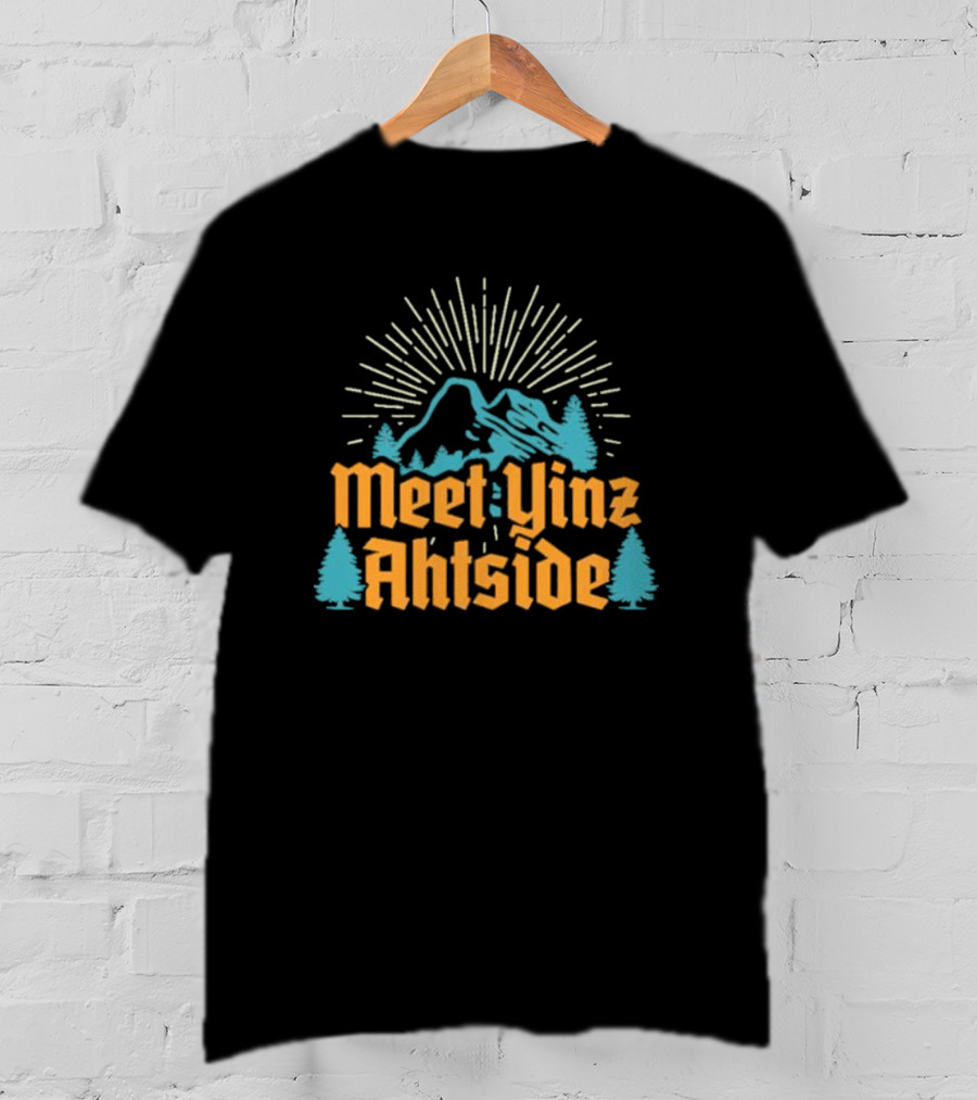 Meet Yinz Ahtside Mountain Trees Sunburst T-Shirt