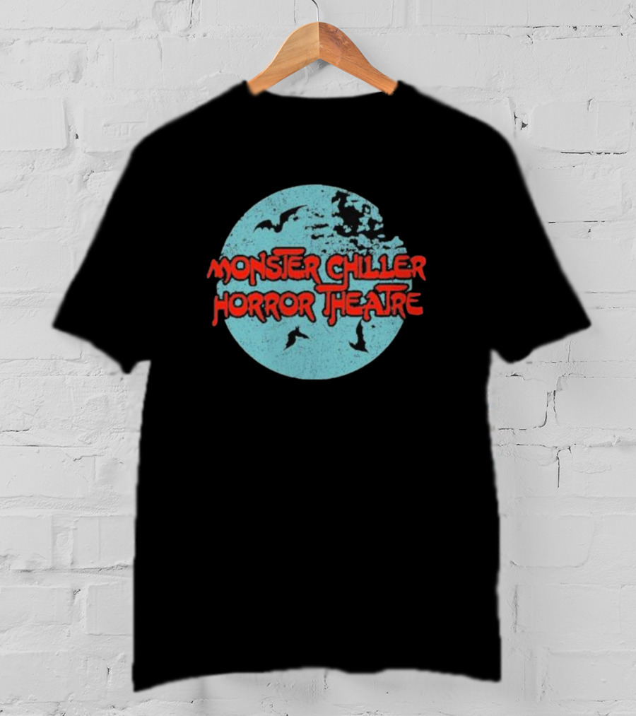 Monster Chiller Horror Theatre Moon Bats T-Shirt