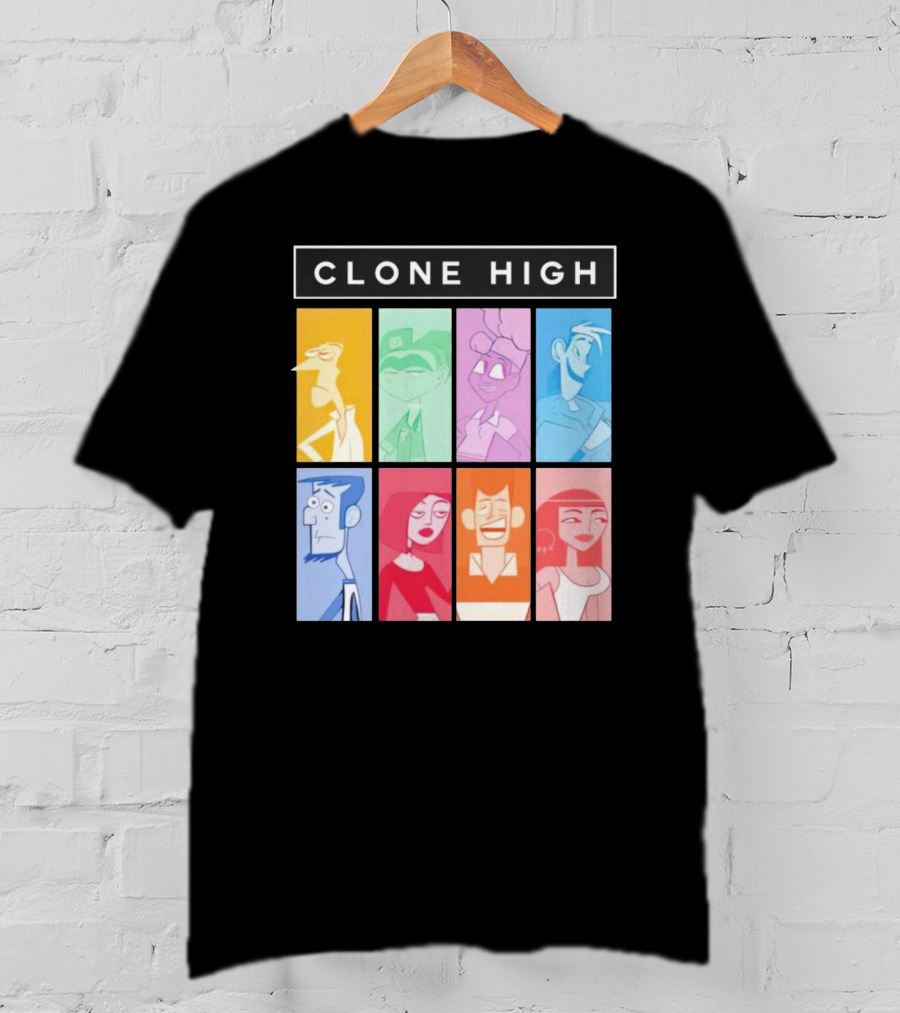 Tara Billinger Clone High Colorful Character Grid T-Shirt