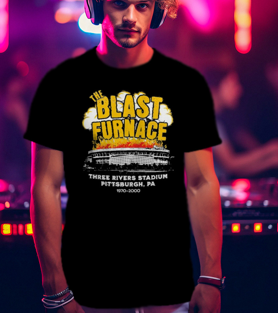 The Blast Furnace Explosion Three Rivers Stadium Pittsburgh PA 1970 2000 T-Shirt