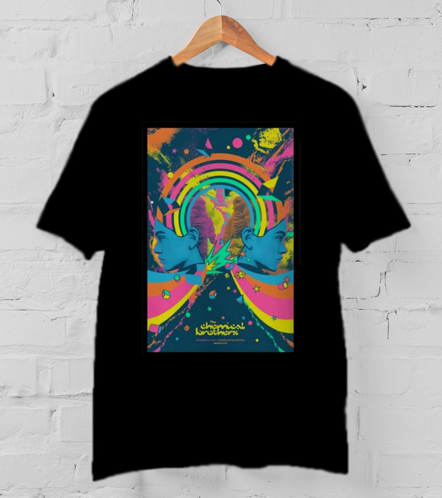 The Chemical Brothers Electropical Psychedelic Art November 19 Rainbow Explosion T-Shirt