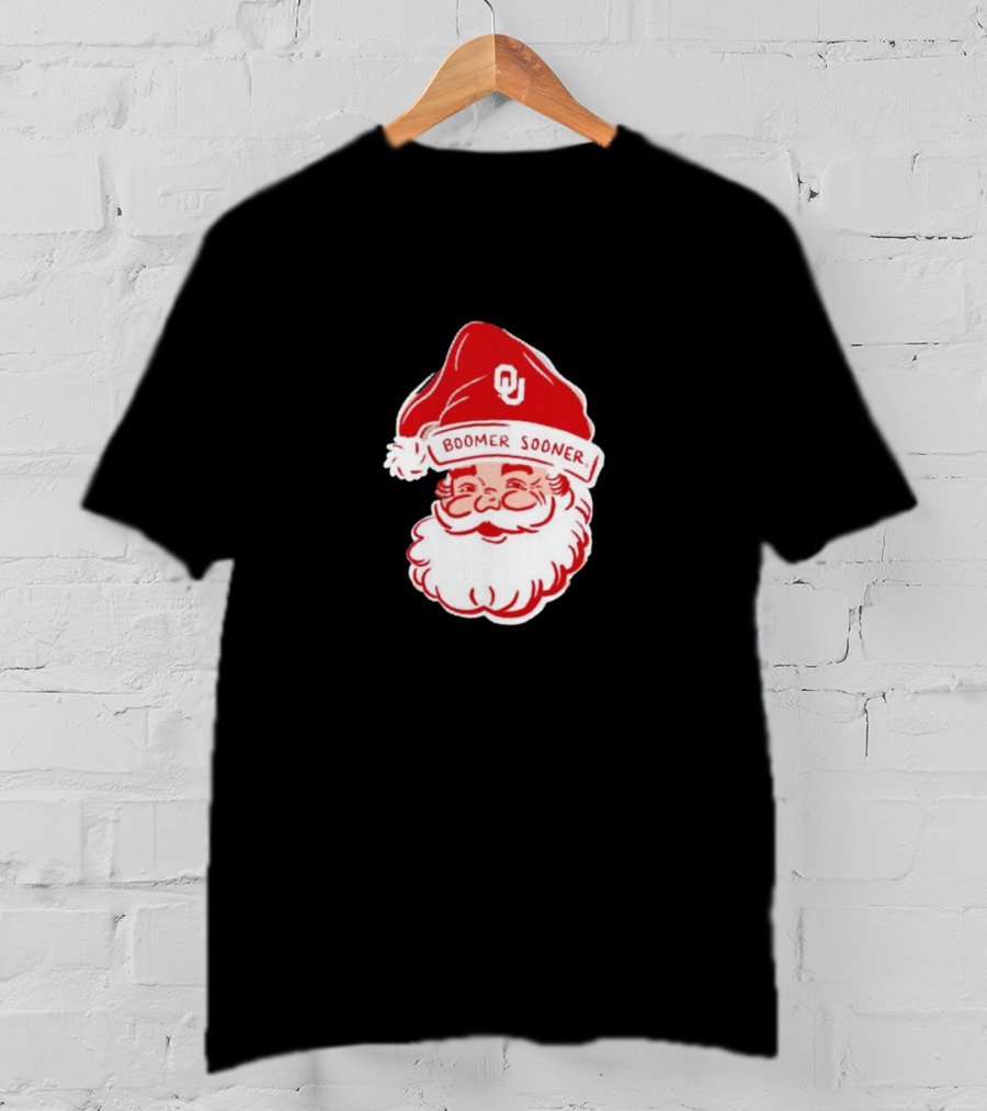 Boomer Sooner Santa Claus Christmas OU T-Shirt