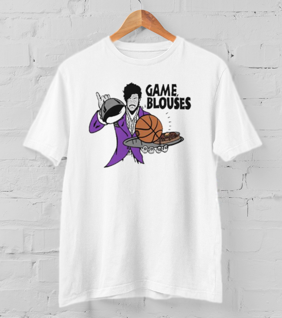 Game Blouses Basketball And Pancakes Purple Jacket T-Shirt