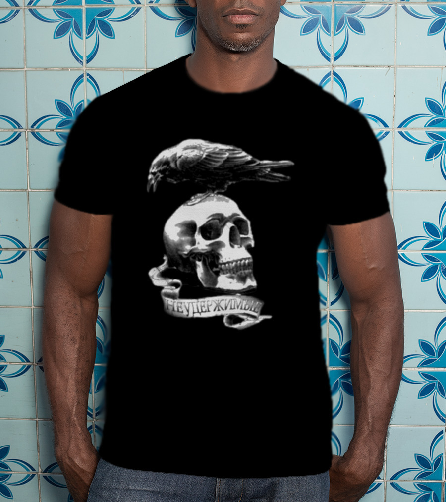 Sylvester Stallone Skull And Crow Bird The Expendables Неудержимый T-Shirt