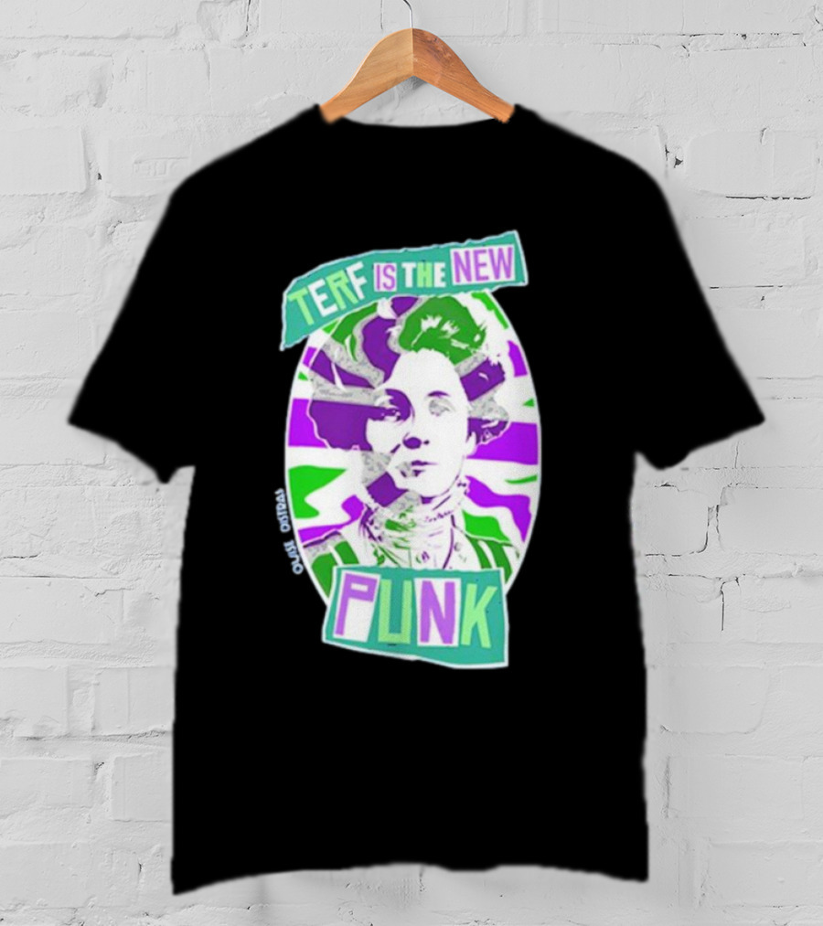 TERF Is The New Punk Emmeline Image Oval Equid Thing T-Shirt