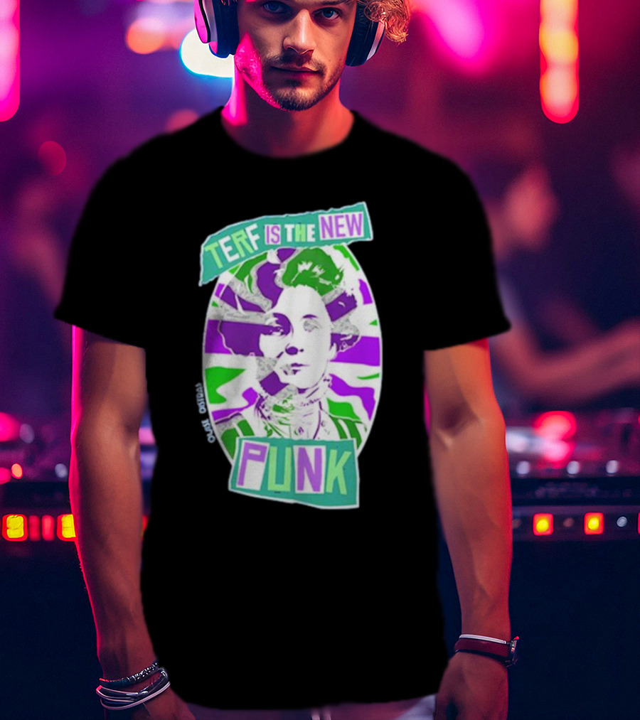 TERF Is The New Punk Emmeline Image Oval Equid Thing T-Shirt