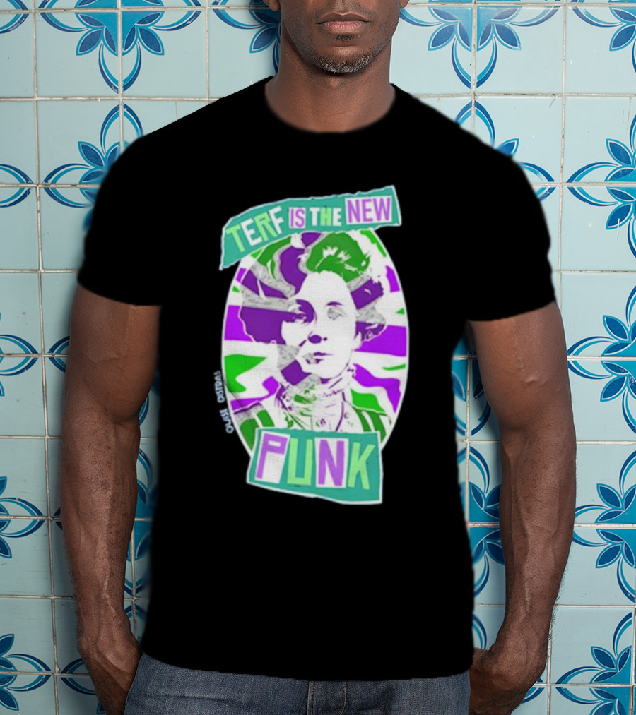 TERF Is The New Punk Emmeline Image Oval Equid Thing T-Shirt