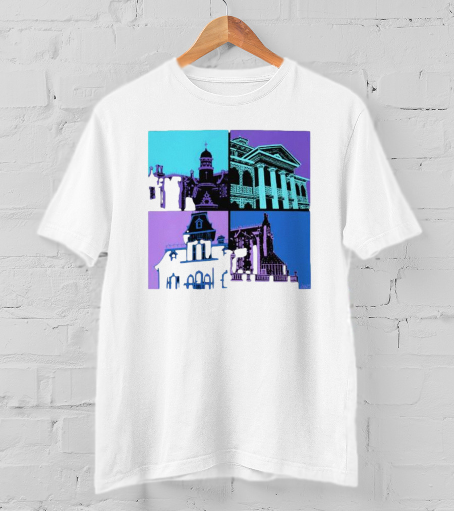 The Four Mansions Haunted Attraction Icons T-Shirt