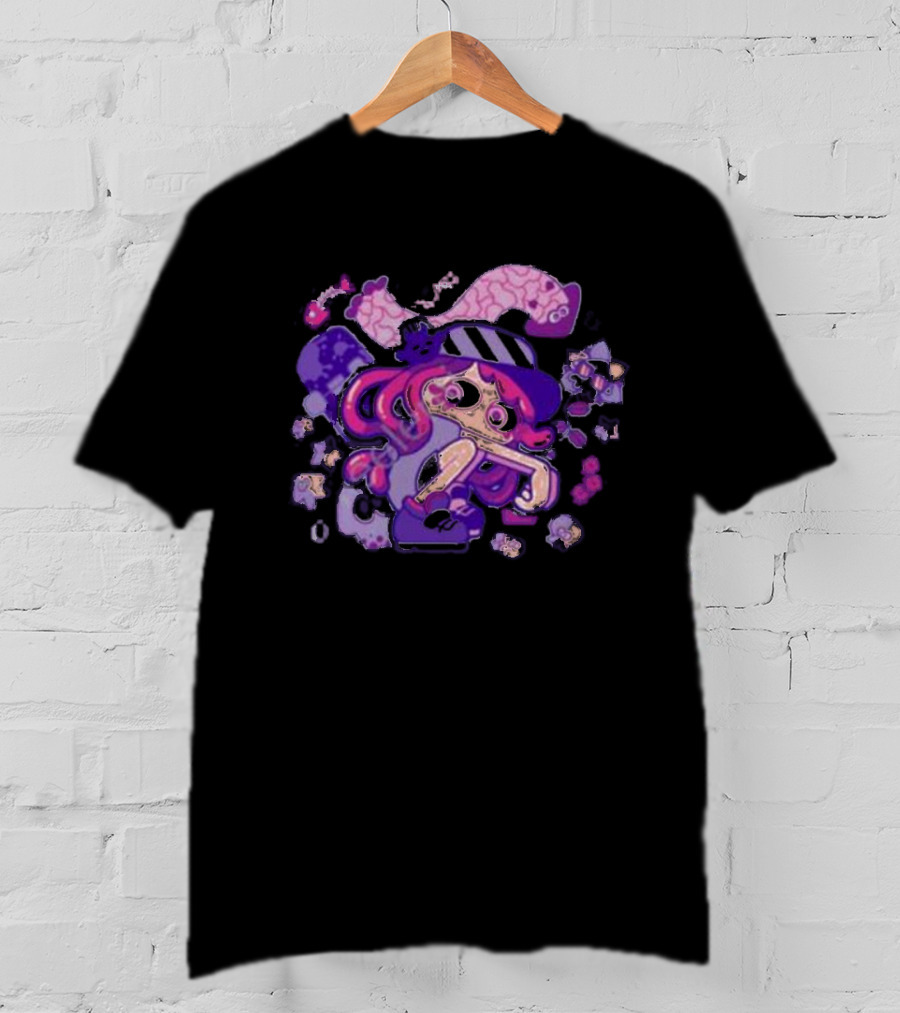Theyetee Hotlantis Inkling Squid Girl Purple Splatoon T-Shirt