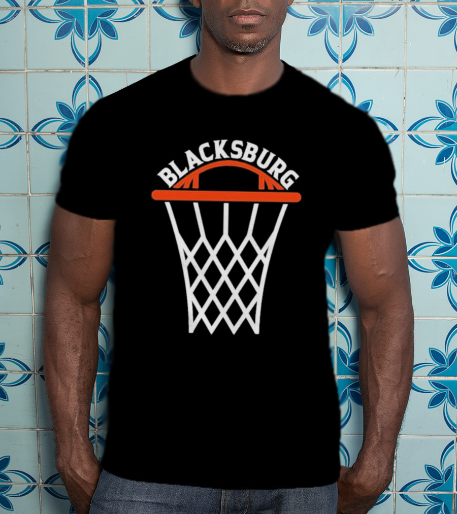 Blacksburg Basketball Hoops Net T-Shirt