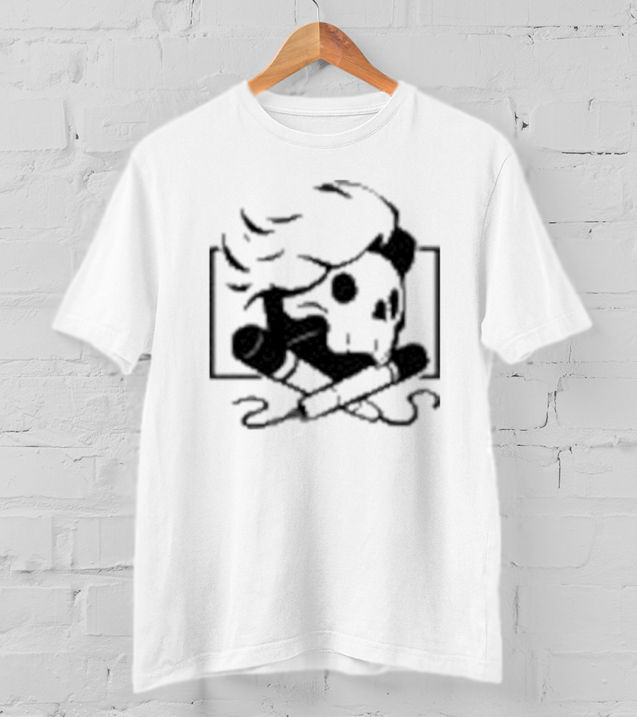 Danielrustage Skull Microphone Crossbones T-Shirt