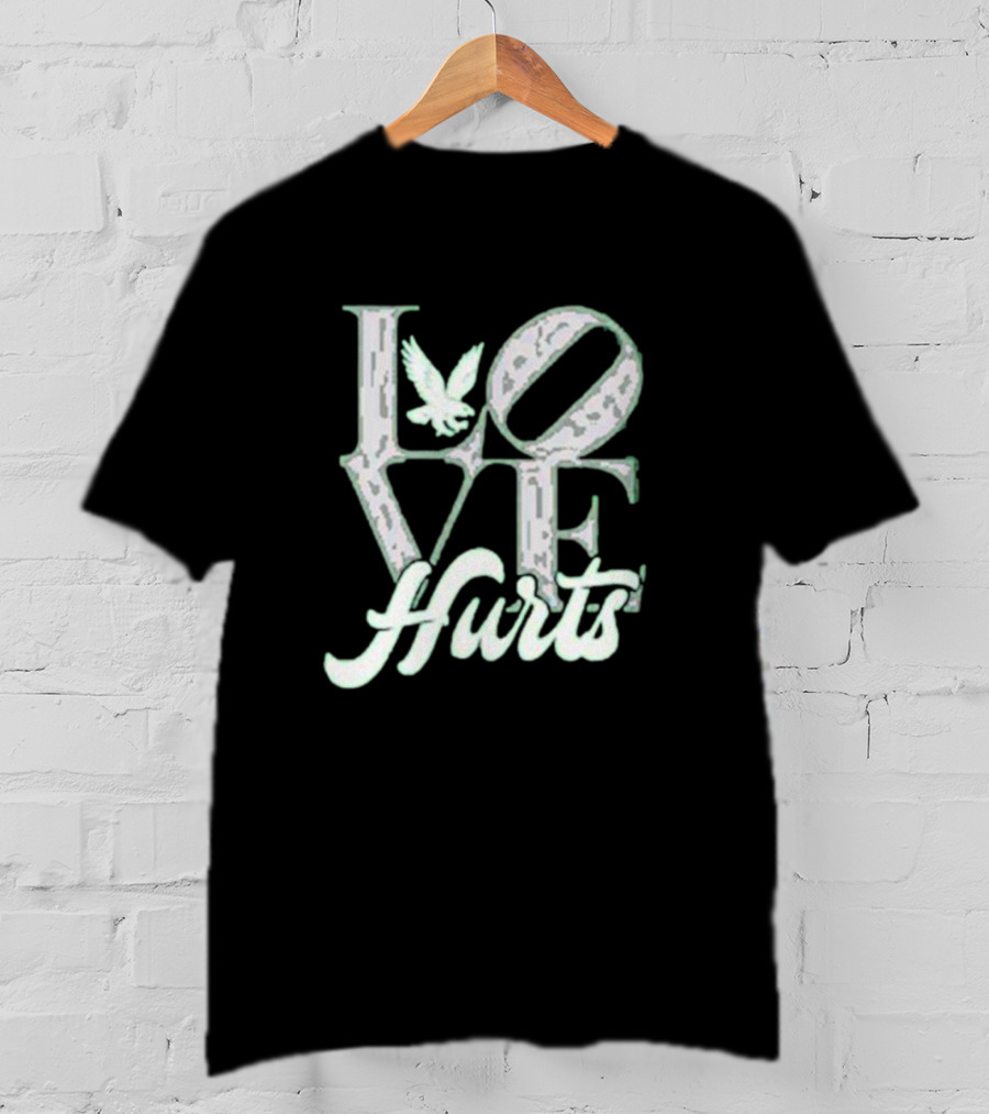 Love Hurts With Eagle Icon T-Shirt