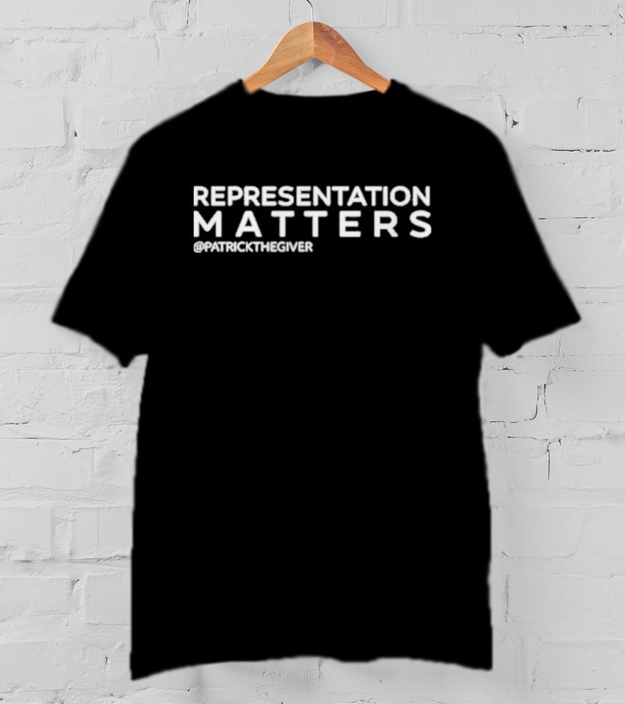 Patrick J. Rhodes Representation Matters @patrickthegiver T-Shirt
