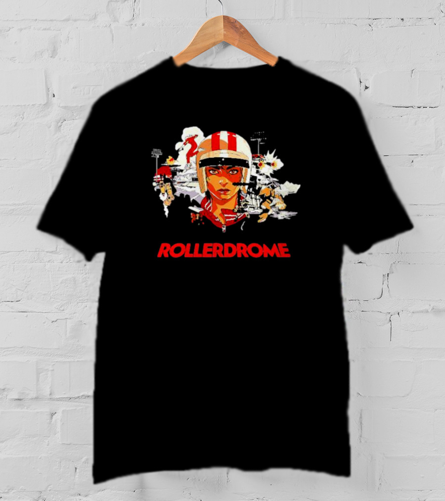 Rollerdrome Retro Futuristic Action Sports T-Shirt