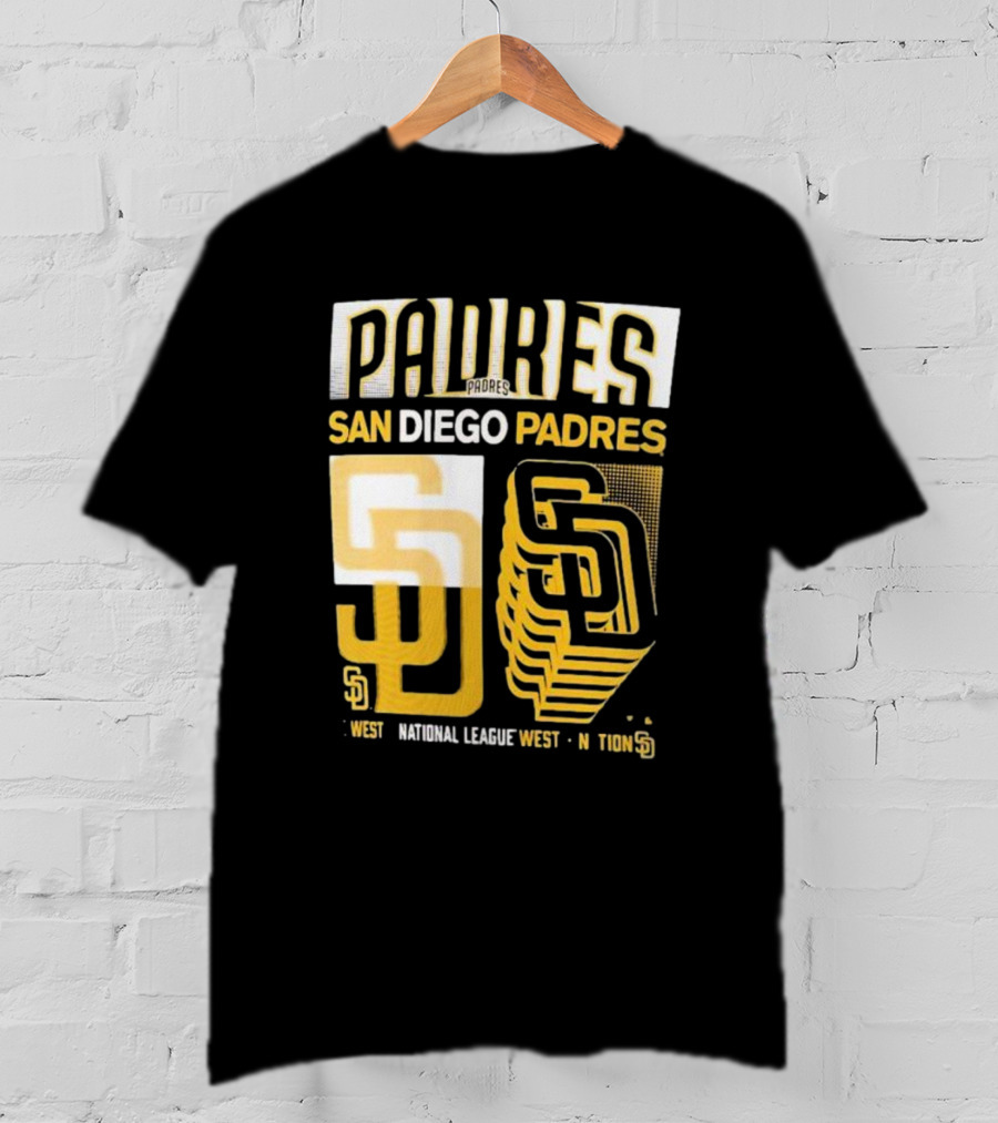 San Diego Padres West National League West Stack T-Shirt