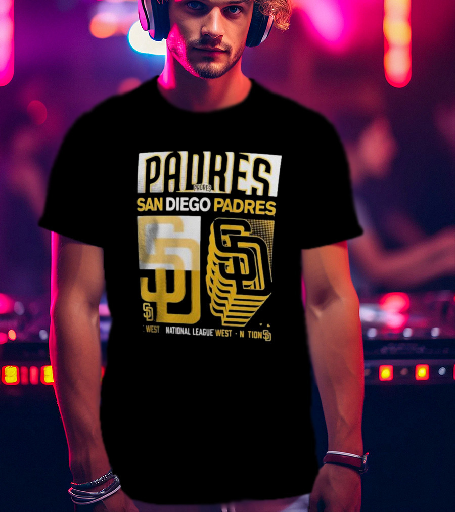 San Diego Padres West National League West Stack T-Shirt