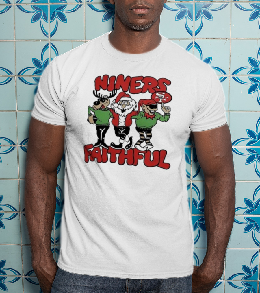 Niners Faithful San Francisco 49ers Homage Holiday Tri-blend T-Shirt