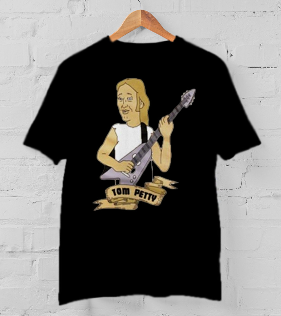 Tom Petty Cartoon Guitarist Last Chance T-Shirt