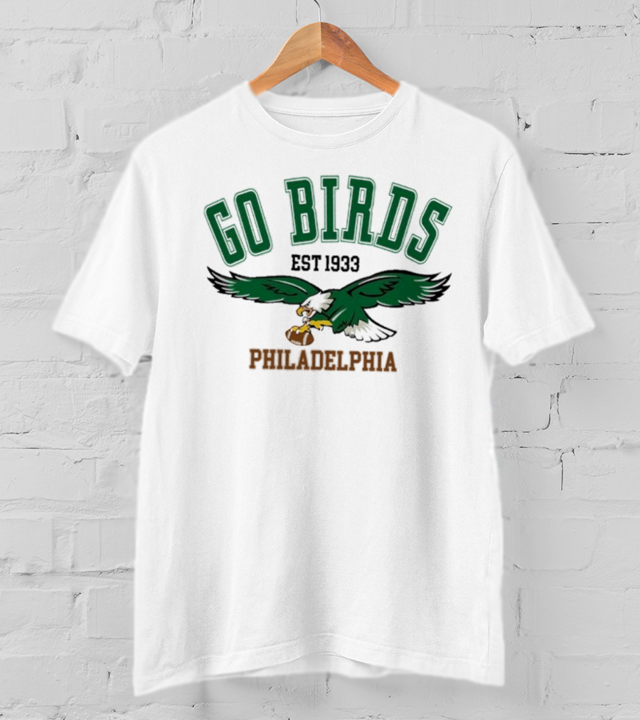 Kelly Green Go Birds Philadelphia Eagles Est 1933 NFL T-Shirt