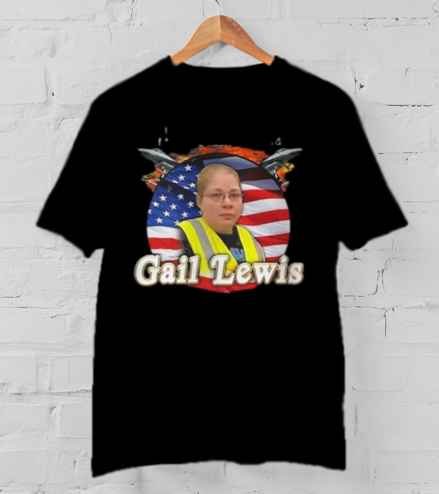 Gail Lewis Walmarines The Few The Proud American Hero Flag Background T-Shirt