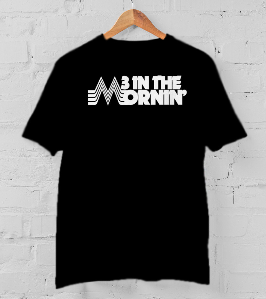 3 In The Mornin' Vintage 70s-Inspired Style Retro Lines T-Shirt