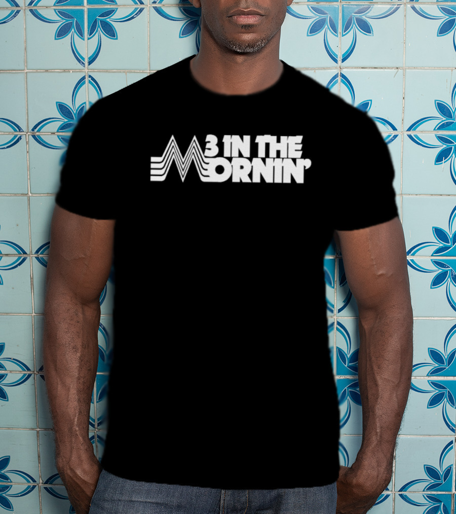 3 In The Mornin' Vintage 70s-Inspired Style Retro Lines T-Shirt