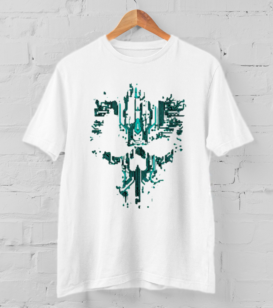 Circuit Skull Tech Face T-Shirt